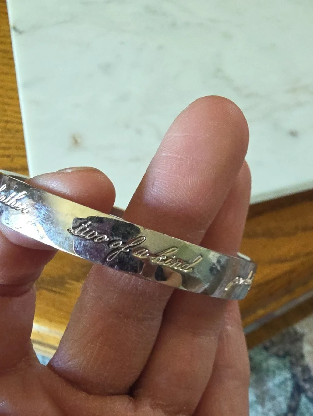 Kate Spade New York Best Friend Ever Idiom Bangle in silver - Picture 6 of 10